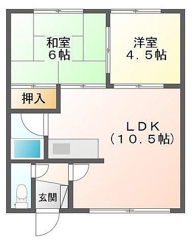 ２LDK間取り図
