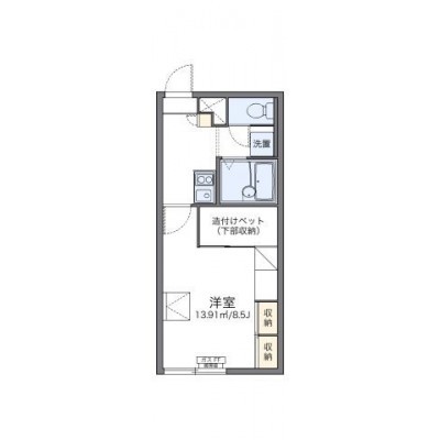 代表的な間取のため実際の間取とは異なる場合があります