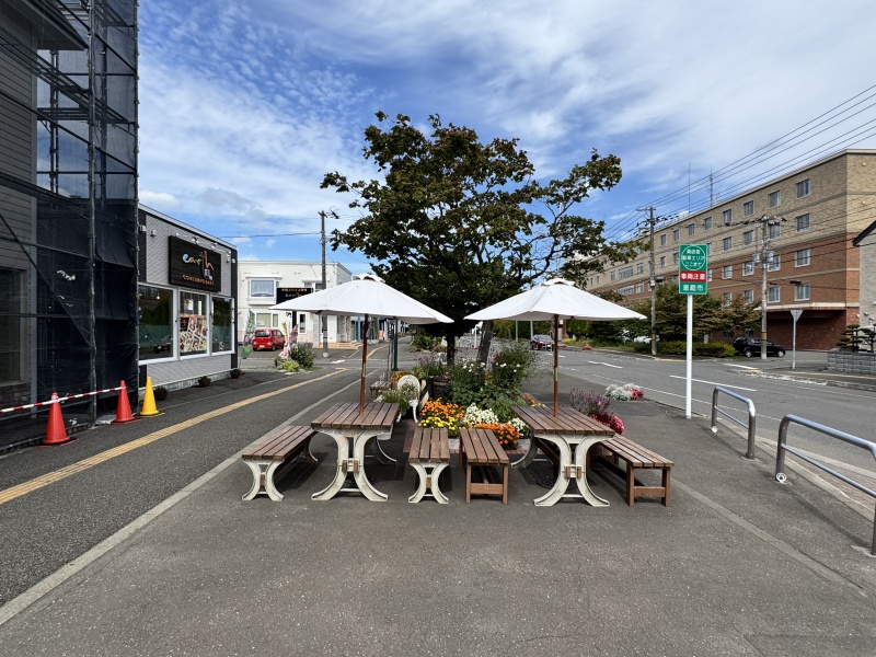 店舗前面も活用可能