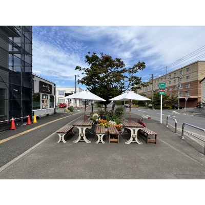 店舗前面も活用可能