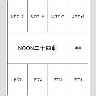 敷地内駐車場の配置図