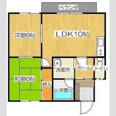 洋室・和室を備えた間取り