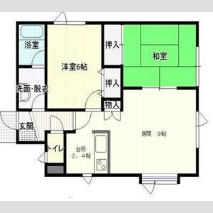 洋室・和室を使い分けられる2LDK