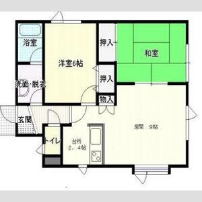 洋室・和室を使い分けられる2LDK