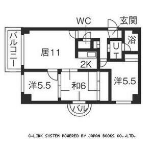 和室のある3LDKの間取り