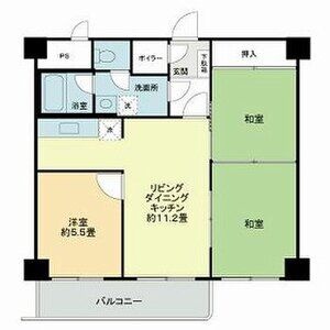 0602号室の間取り図