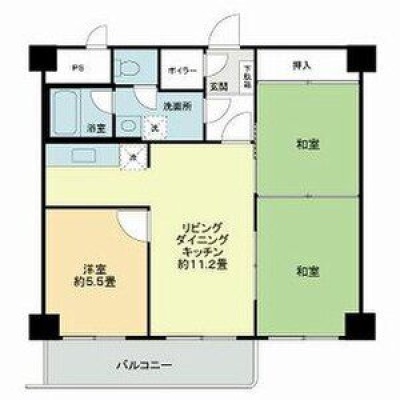 0602号室の間取り図