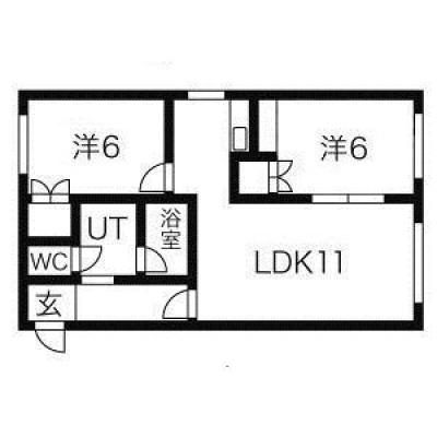401号室の間取り図