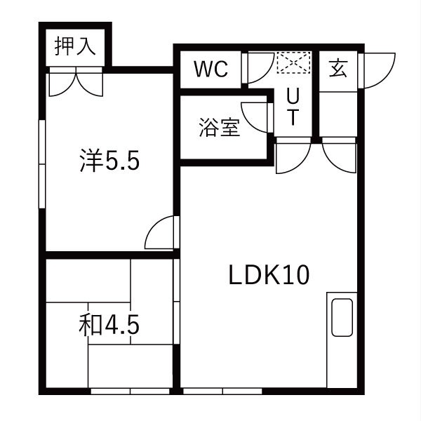 201号室間取り