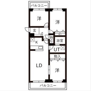 903号室：3LDKの間取り