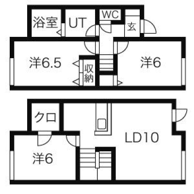 B号室の間取り