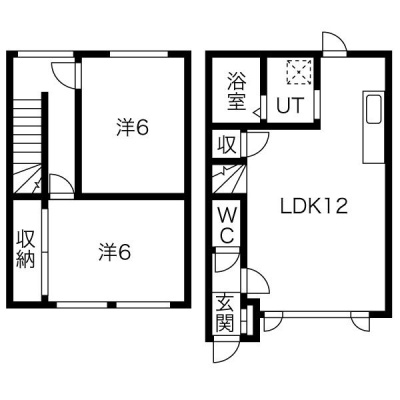 2LDK・メゾネット間取り