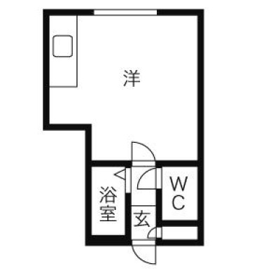 洋室7帖・バスとトイレが別の間取り