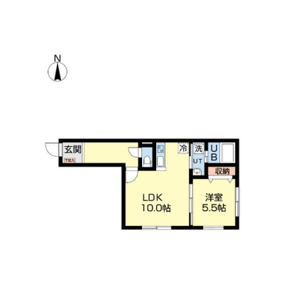 1LDK・39.39㎡の間取図