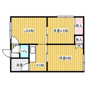 201号室の間取り