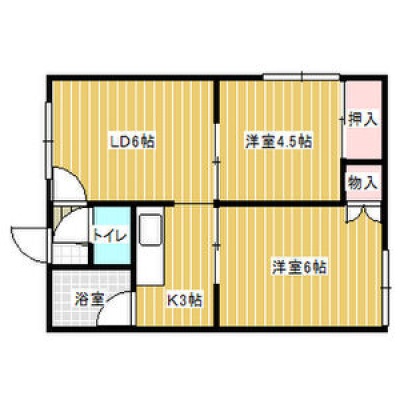 201号室の間取り