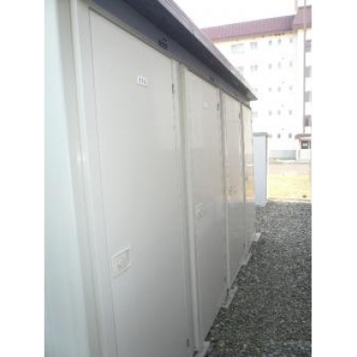 建物横の収納設備