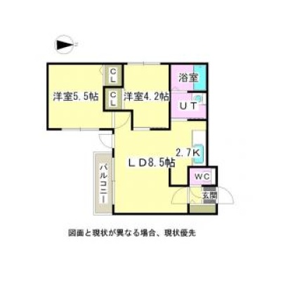 403号室の間取り図