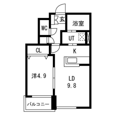 1LDK・36.33㎡の間取り