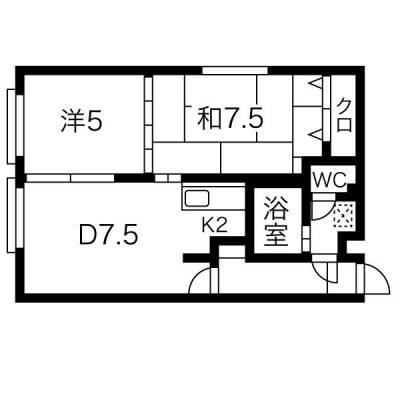 48.36㎡／D7.5・K2・洋5・和7.5