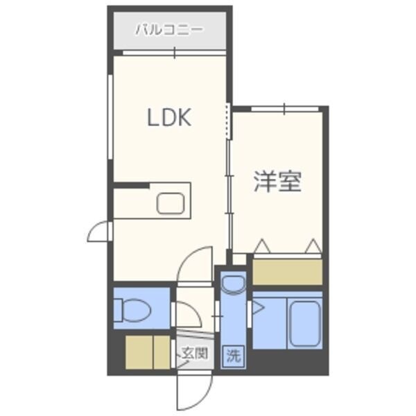 303号室の間取り図