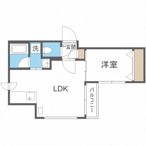 302号室の間取り図