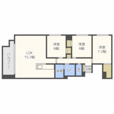 501号室 3LDK間取り