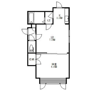 203号室の間取り
