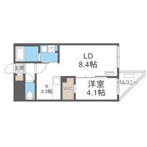 403号室の間取り図