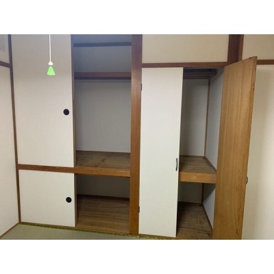 お布団や衣類を収納できる押入