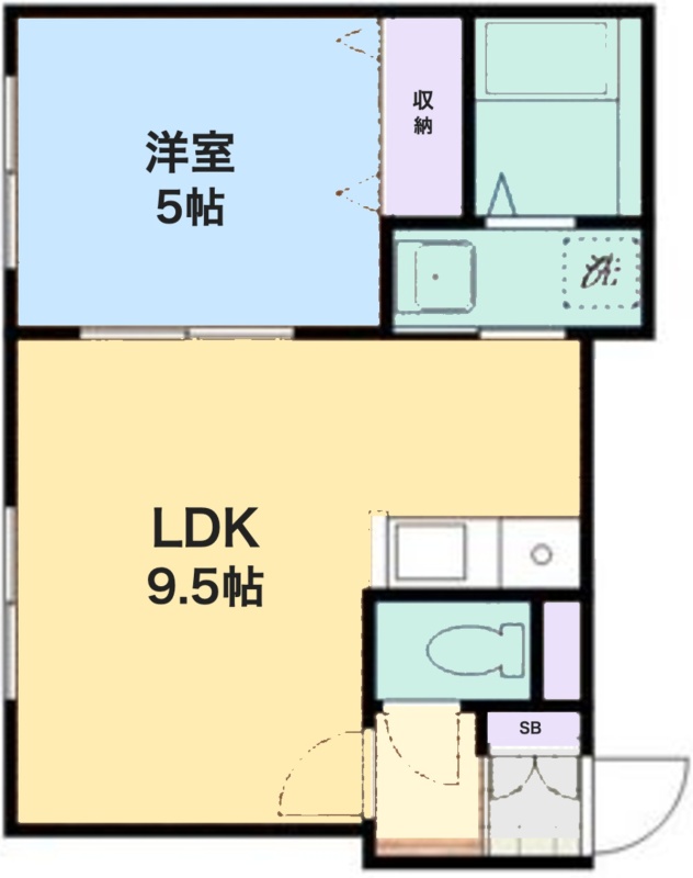 間取図（1LDK・31.59㎡）