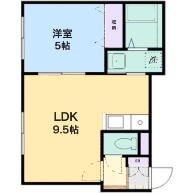 間取図（1LDK・31.59㎡）