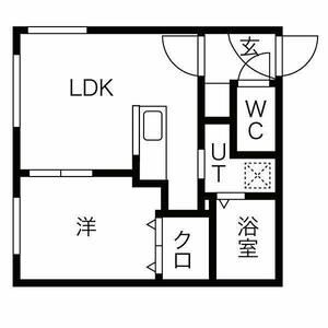203号室・30.78㎡の1LDK