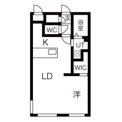 403号室・1LDK・34.24㎡。LD8.9帖、洋室3.7帖、K2.5帖