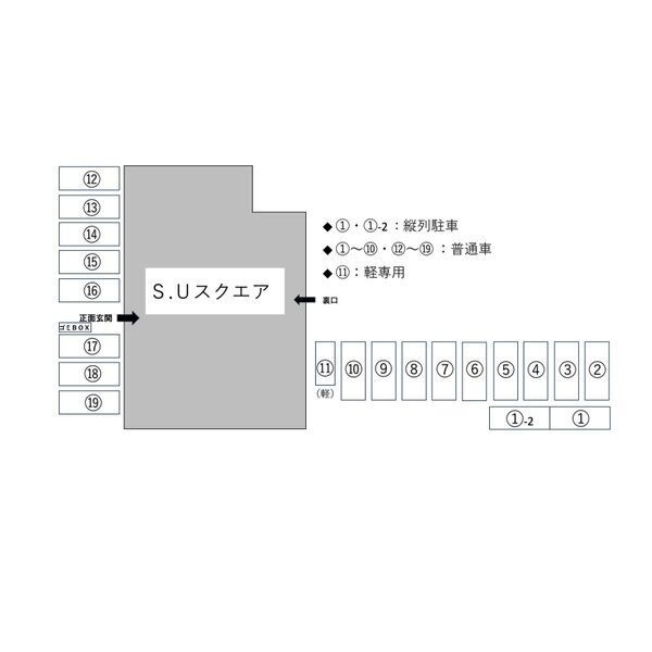 駐車場配置図（区画・空き状況要確認）