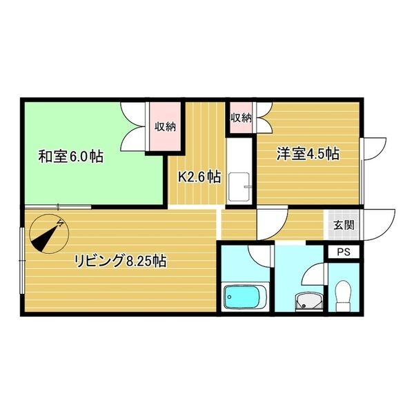 202号室 間取り図