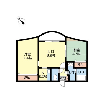 306号室 間取り図