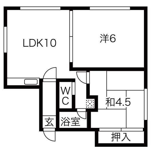203号室 間取り図