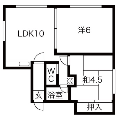 203号室 間取り図