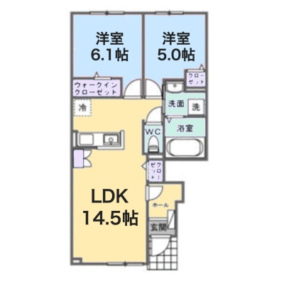 間取図（102号室）