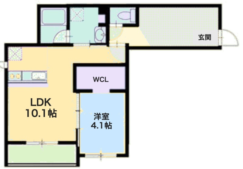 間取図（同タイプ別室の図面）