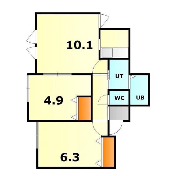 103号室の間取り図