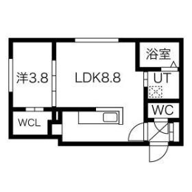3号室タイプ・LDK8.8帖と洋室3.8帖