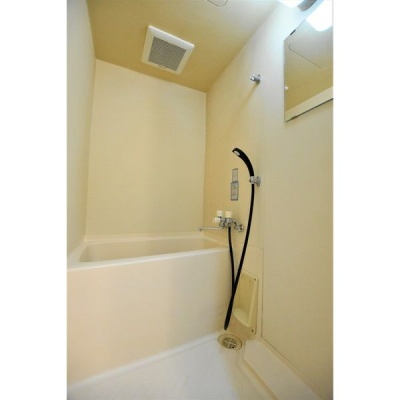 浴室。トイレと分かれたつくりで洗い場があります。