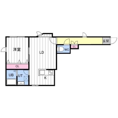 205号室の間取り
