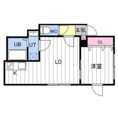 203号室の間取り