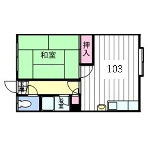 103号室の間取り