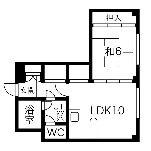 101号室の間取り図