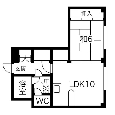 101号室の間取り図
