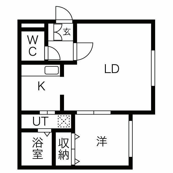 403号室の間取り